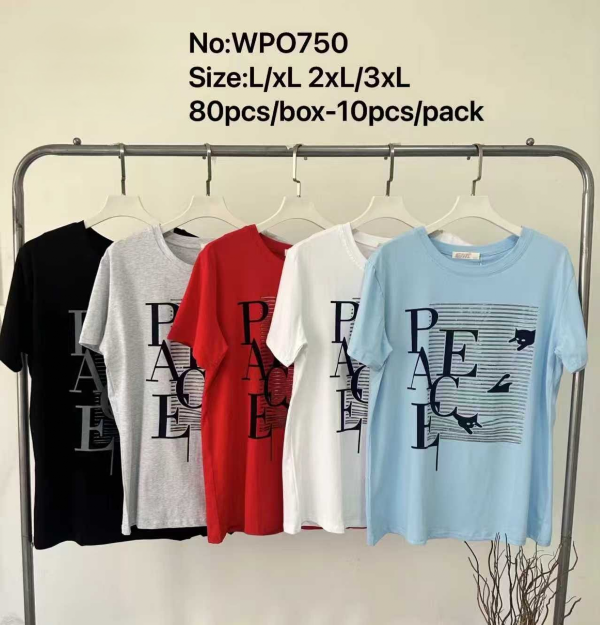 Bluzki damskie Roz L-3XL, Mix Kolor Paczka 10 szt 1